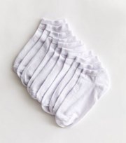 New Look 10 White Trainer Socks